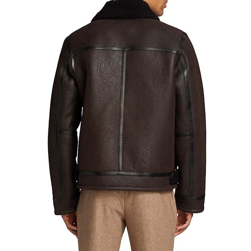 Aviator Leather Jacket Men’s