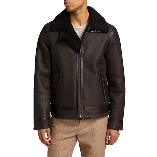 Aviator Leather Jacket Men’s