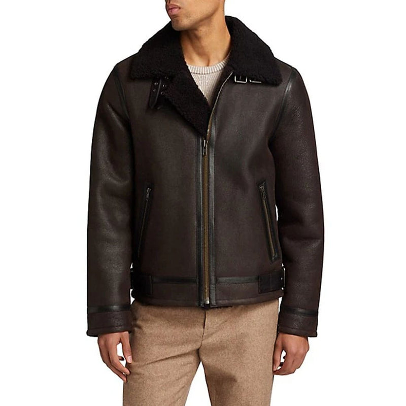 Aviator Leather Jacket Men’s