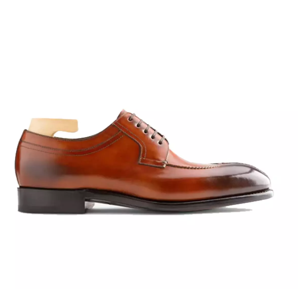 Handmade Men's Brown Leather Oxford Dress Shoes | Classic Formal Footwear
