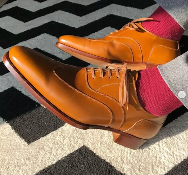 Handmade Men's Tan Leather Dress Shoes, Pointed Toe Formal Oxford Shoes