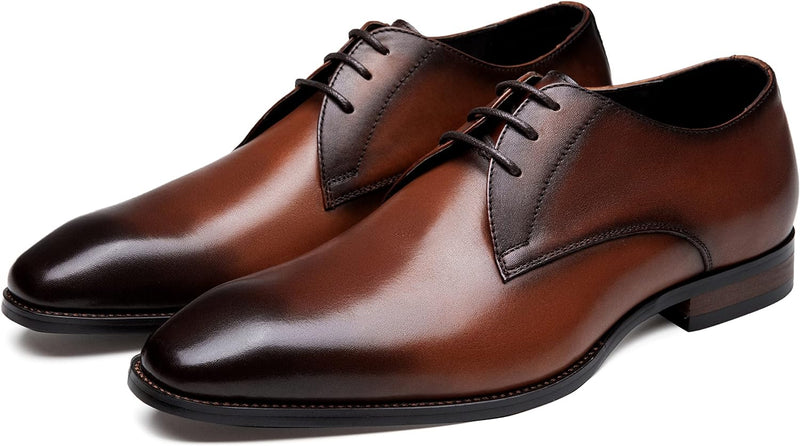 Handmade Goodyear Welted Men's Leather Dress Shoes - Oxford, Derby, Wingtip Retro Formal Business Shoes