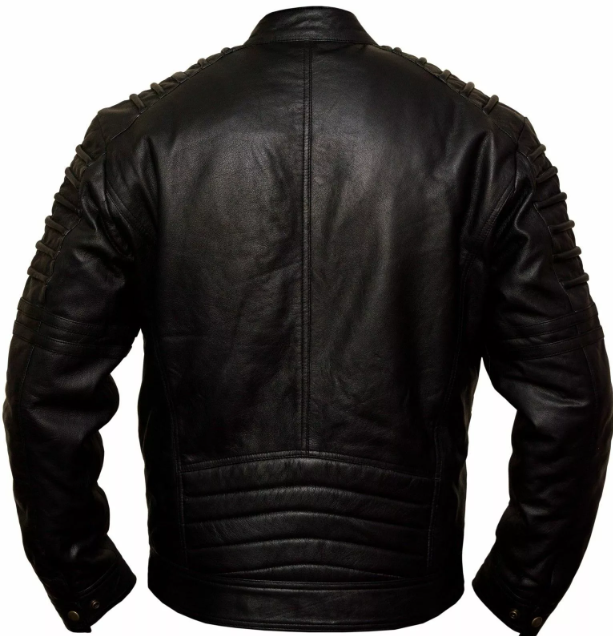 Handmade Men's Fashion Biker Style Motorcycle Jacket - Real Lambskin Leather