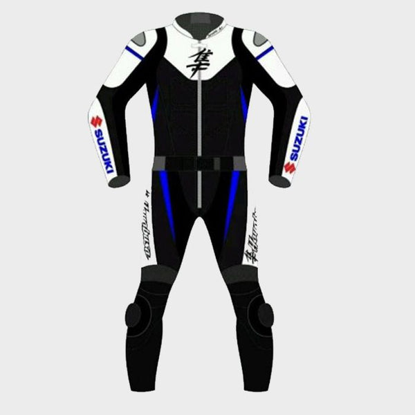 Handmade Suzuki MotoGP Race Suit - Premium Motorcycle Gear