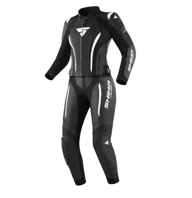 SHIMA Miura 2.0 Ladies 2 PC Leather Suit White & Black
