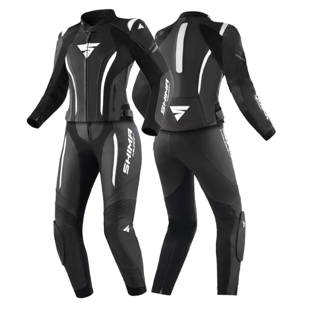 SHIMA Miura 2.0 Ladies 2 PC Leather Suit White & Black