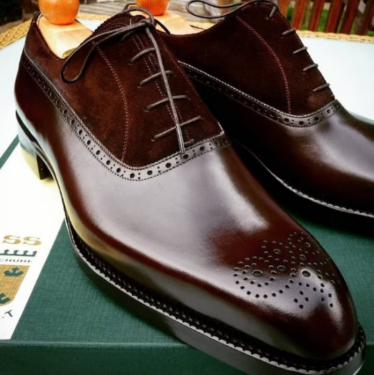 Handmade Goodyear Welted Leather Oxford Shoes for Men | Handcrafted Dress Oxfords