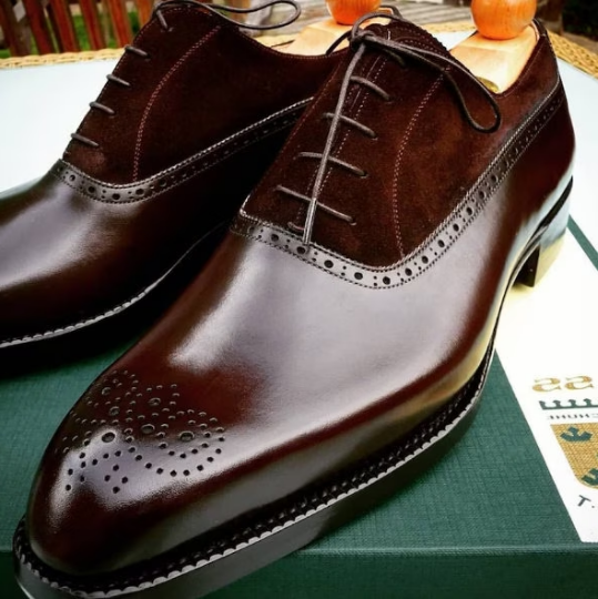 Handmade Goodyear Welted Leather Oxford Shoes for Men | Handcrafted Dress Oxfords